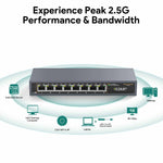 Charger l'image dans la galerie, Ethernet Switch –8- Port 2.5G Multi-Gig, Ultra-Fast Silent Plug-and-Play