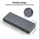 Charger l'image dans la galerie, Ethernet Switch –8- Port 2.5G Multi-Gig, Ultra-Fast Silent Plug-and-Play