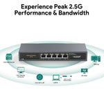 Charger l'image dans la galerie, 5 Port 2.5G Ethernet Switch –Fanless, Unmanaged High-Speed Network Hub