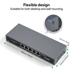 Charger l'image dans la galerie, 5 Port 2.5G Ethernet Switch –Fanless, Unmanaged High-Speed Network Hub