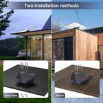 Charger l'image dans la galerie, Starlink Standard Mobility Mount with two installation methods for versatile setup, compatible with steel plate and wooden board surfaces, providing secure and stable mounting for Starlink equipment