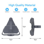 Charger l'image dans la galerie, Starlink Mini Roof Rack Mount dimensions and features, showing 153mm width, 151mm height, and 80mm depth, made from high-quality waterproof material with precise hole positioning for easy installation