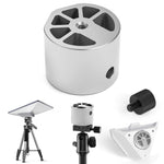 Charger l'image dans la galerie, Lightweight aluminum Starlink Mini Tripod Mount with adapter parts, compatible with outdoor satellite tripod installation.