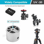 Charger l'image dans la galerie, Starlink Mini Tripod Mount Adapter with 1/4-20 thread size, widely compatible with most common tripod mounts and accessories