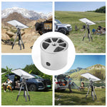 Charger l'image dans la galerie, Multiple outdoor adventure scenarios featuring Starlink Mini Tripod Mount Adapter on a tripod, ideal for camping, hiking, and RV trips to ensure stable satellite connectivity.