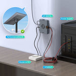 Charger l'image dans la galerie, Gigabit PoE Injector connected to Starlink Performance Gen3, router, and power supply, enabling stable high-speed network for home or office.