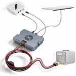 Charger l'image dans la galerie, Gigabit PoE Injector wiring diagram showing 9–36V DC input to 52V 6A output, connecting Starlink Performance Gen3/Enterprise terminal to router, supporting 320W power and smart cooling