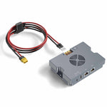 Charger l'image dans la galerie, Front angled view of the Starlink Mini 150W GigE Passive PoE Injector, showing durable metal housing.