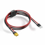 Charger l'image dans la galerie, Close-up of the detachable power cable with yellow-tipped connector for the Starlink Mini 150W GigE Passive PoE Injector.