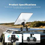 Charger l'image dans la galerie, Adjustable Mount for Starlink Mini | Aluminum Dual Clamp RV Bracket