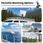 Load image into Gallery viewer, Adjustable Mount for Starlink Mini | Aluminum Dual Clamp RV Bracket