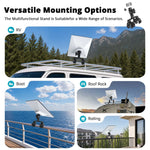 Charger l'image dans la galerie, Adjustable Mount for Starlink Mini | Aluminum Dual Clamp RV Bracket