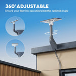 Charger l'image dans la galerie, Aluminum Wall Mount for Starlink Mini | Heavy Duty Outdoor Bracket