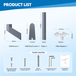 Load image into Gallery viewer, Aluminum Wall Mount for Starlink Mini | Heavy Duty Outdoor Bracket