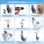 Charger l'image dans la galerie, Aluminum Wall Mount for Starlink Mini & Mini X | Heavy-Duty Outdoor Wall Bracket with 4.7" Clearance & Mounting Hardware
