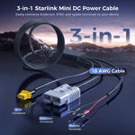 Charger l'image dans la galerie, 3-in-1 DC Power Cable for Starlink Mini & Mini X | XT60 Cable
