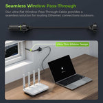 Load image into Gallery viewer, CAT6 Ultra-Flat Window Cable for Starlink | 10Gbps Flat Ethernet Cable