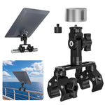 Charger l'image dans la galerie, Adjustable Dual-Clamp Mount for Starlink | Aluminum RV Bracket
