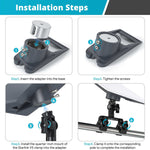 Charger l'image dans la galerie, Adjustable Dual-Clamp Mount for Starlink | Aluminum RV Bracket
