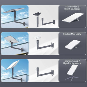 starlink long wall mount