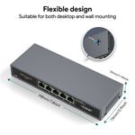Load image into Gallery viewer, 5 Port 2.5G Ethernet Switch –Fanless, Unmanaged High-Speed Network Hub