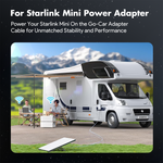 Charger l'image dans la galerie, 120W Waterproof Car Power Adapter for Starlink Mini &amp; Mini X | 12V–36V to 36V DC Converter with LED Voltmeter, USB-C &amp; USB-A Fast Charging