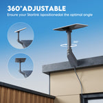 Load image into Gallery viewer, 360° Adjustable Aluminum Wall Mount for Starlink V5, Mini &amp; Mini X | Heavy-Duty Outdoor Bracket with 4" Clearance &amp; Complete Hardware Kit