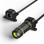 Charger l'image dans la galerie, CAT6 Ultra-Flat Window Cable for Starlink | 10Gbps Ethernet Pass-Through Cable with 100W PoE++, No-Drill Weatherproof Window Routing Kit
