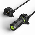 Load image into Gallery viewer, CAT6 Ultra-Flat Window Cable for Starlink | 10Gbps Ethernet Pass-Through Cable with 100W PoE++, No-Drill Weatherproof Window Routing Kit