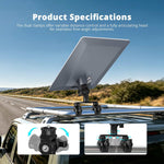 Charger l'image dans la galerie, Adjustable Dual-Clamp Mount for Starlink | Aluminum RV Bracket
